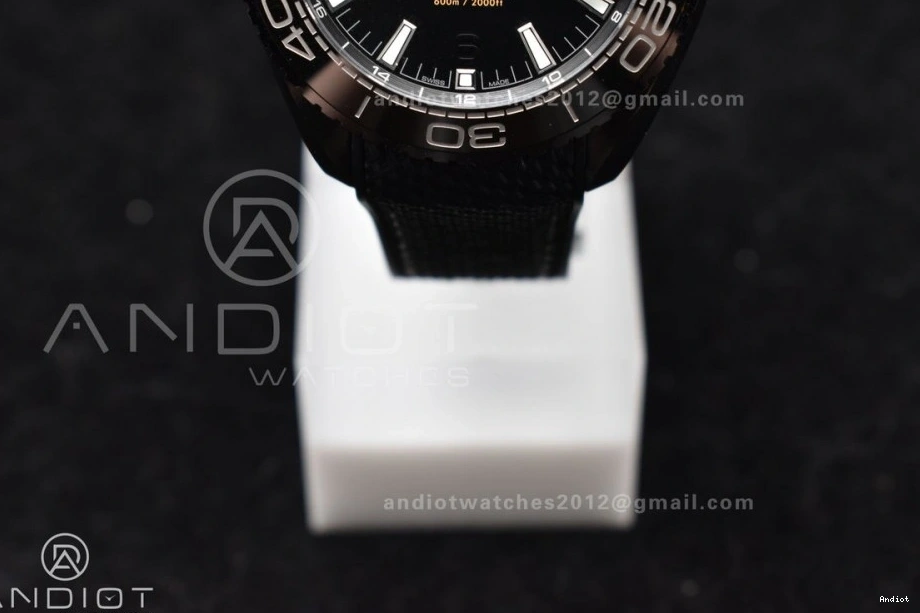 Real Deep Edition Strap Nylon on Super Ceramic VSF 45.5mm Black Black Clone Planet A8906 Best 1:1 Ocean 0517